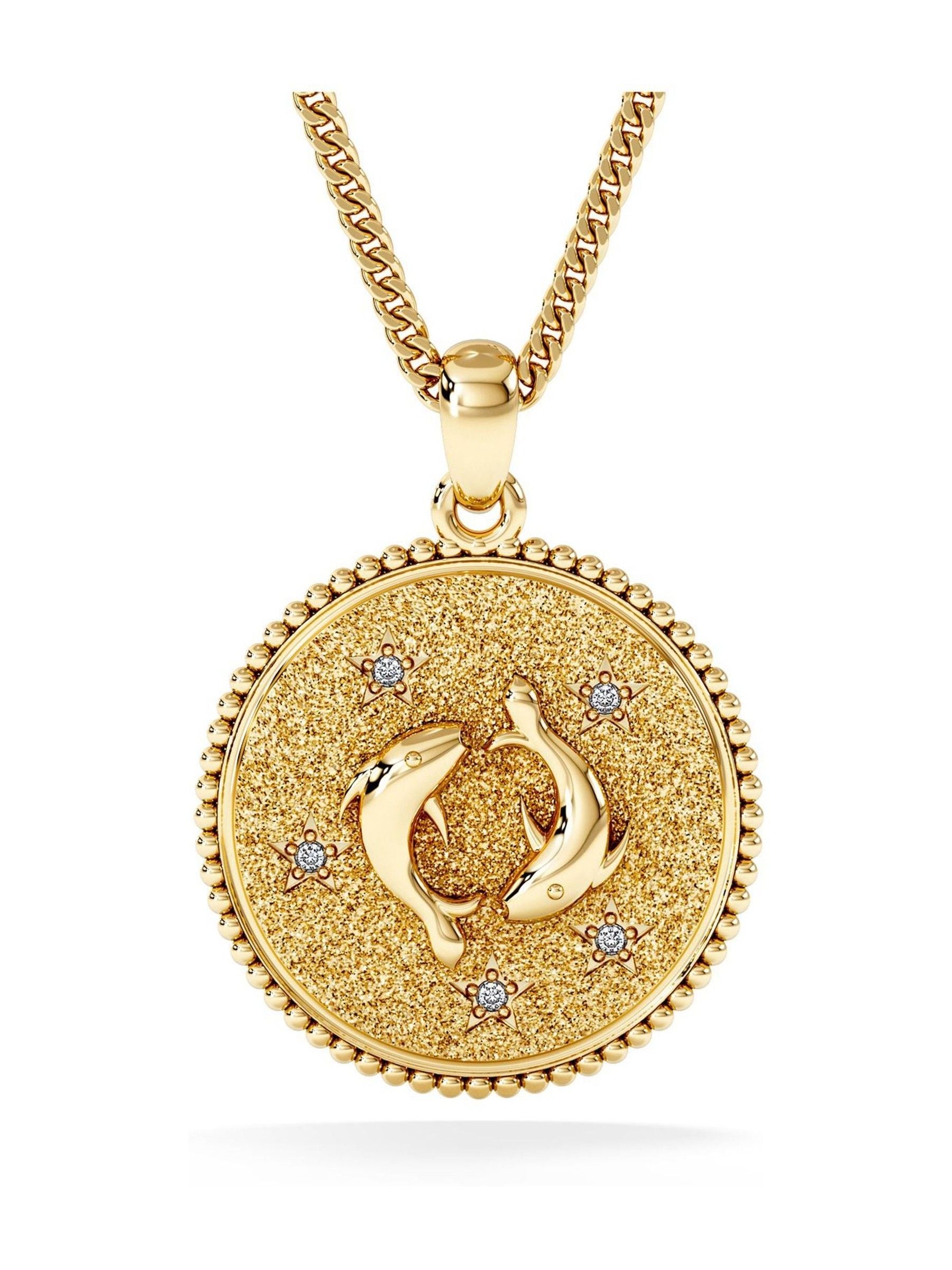 The Diamond Store Pisces zodiac necklace lab grown diamond, UK version