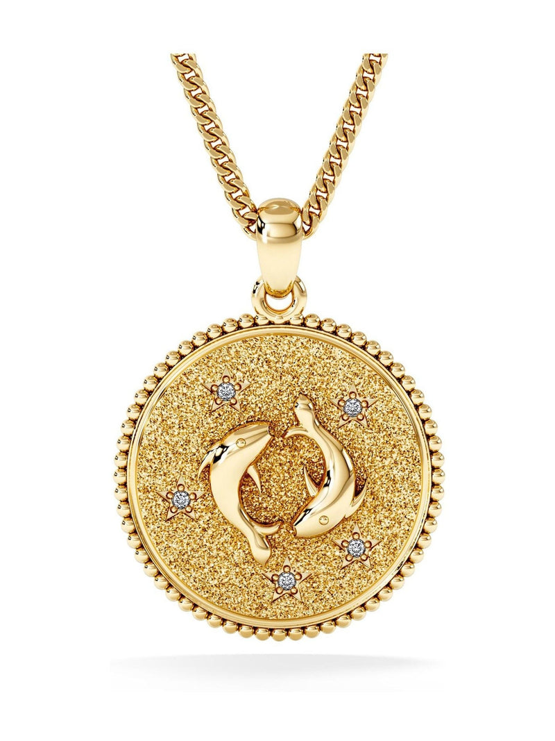 The Diamond Store Pisces zodiac necklace lab grown diamond, UK version
