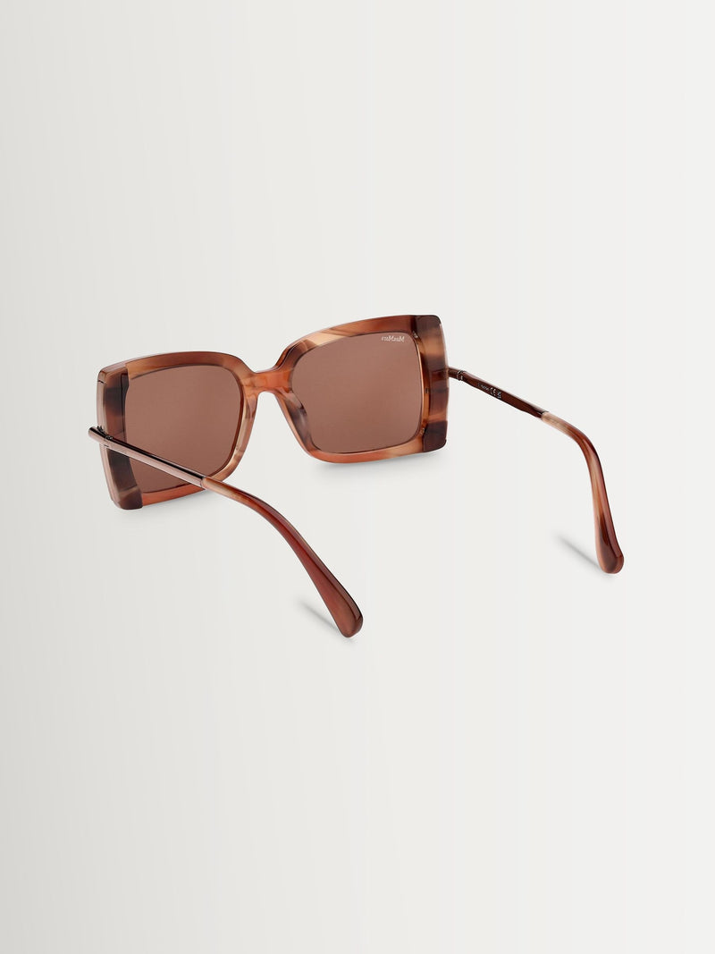 Max Mara red acetate sunglasses - British product