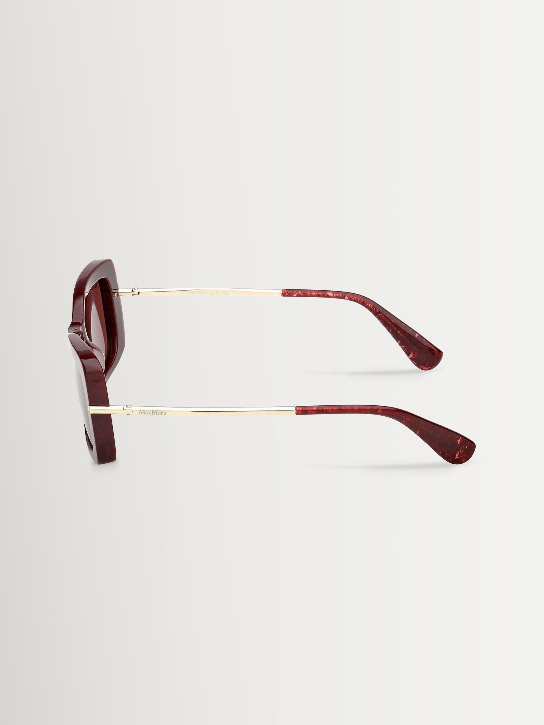 Max Mara brown acetate sunglasses vintage geometric design - British product