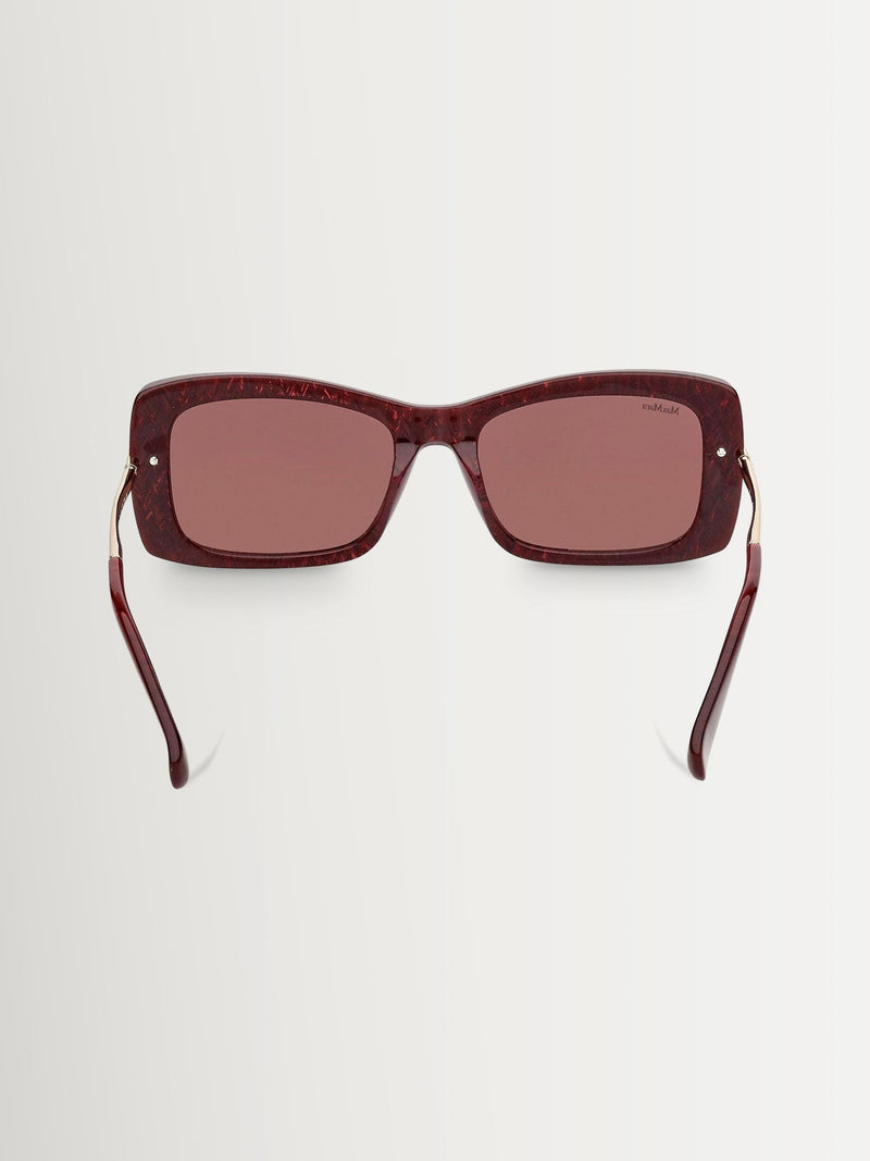 Max Mara brown acetate sunglasses vintage geometric design - British product