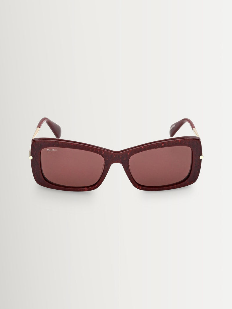 Max Mara brown acetate sunglasses vintage geometric design - British product