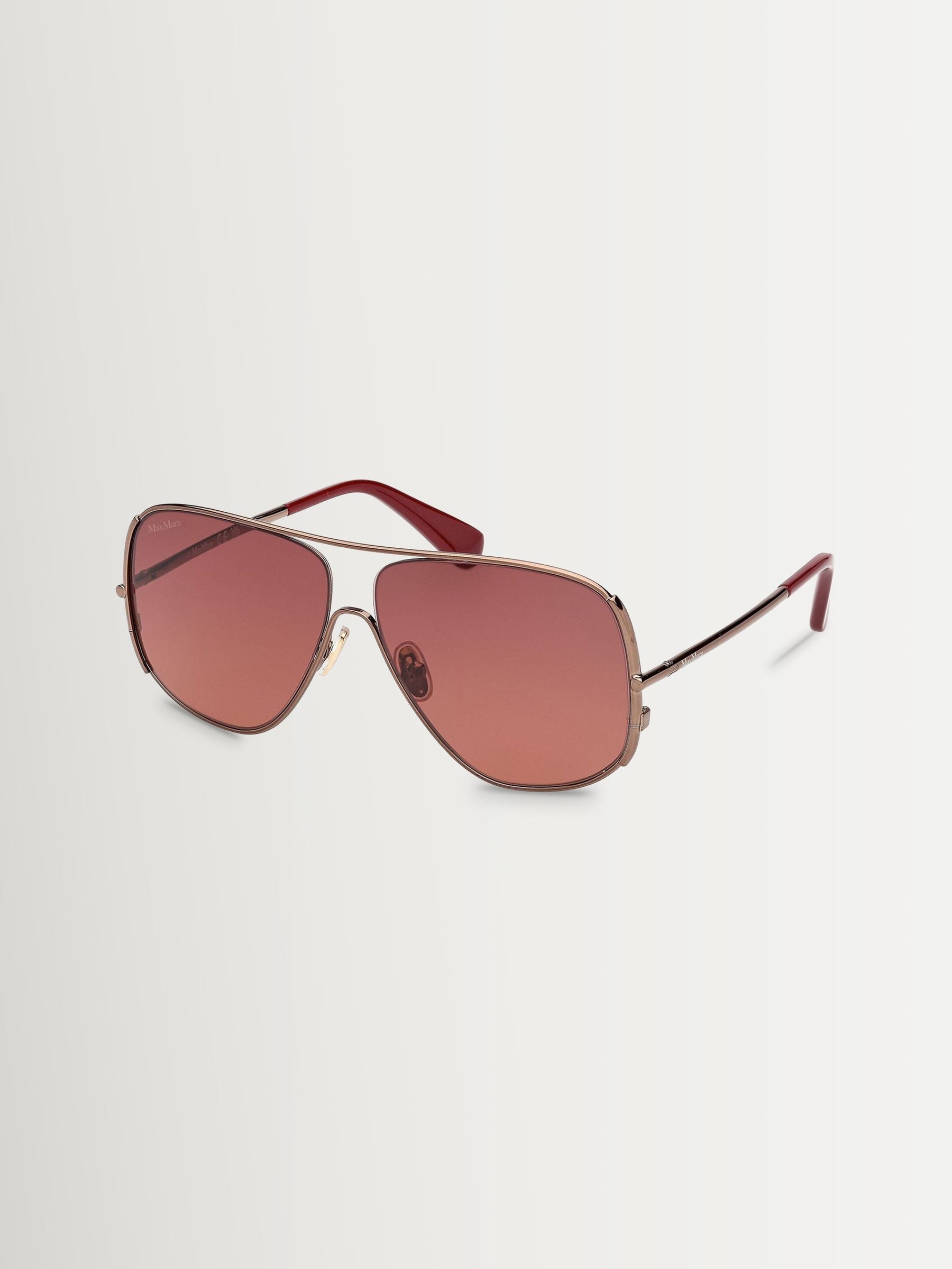 Max Mara gold metal sunglasses, butterfly design, imported from the UK