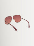 Max Mara gold metal sunglasses, butterfly design, imported from the UK