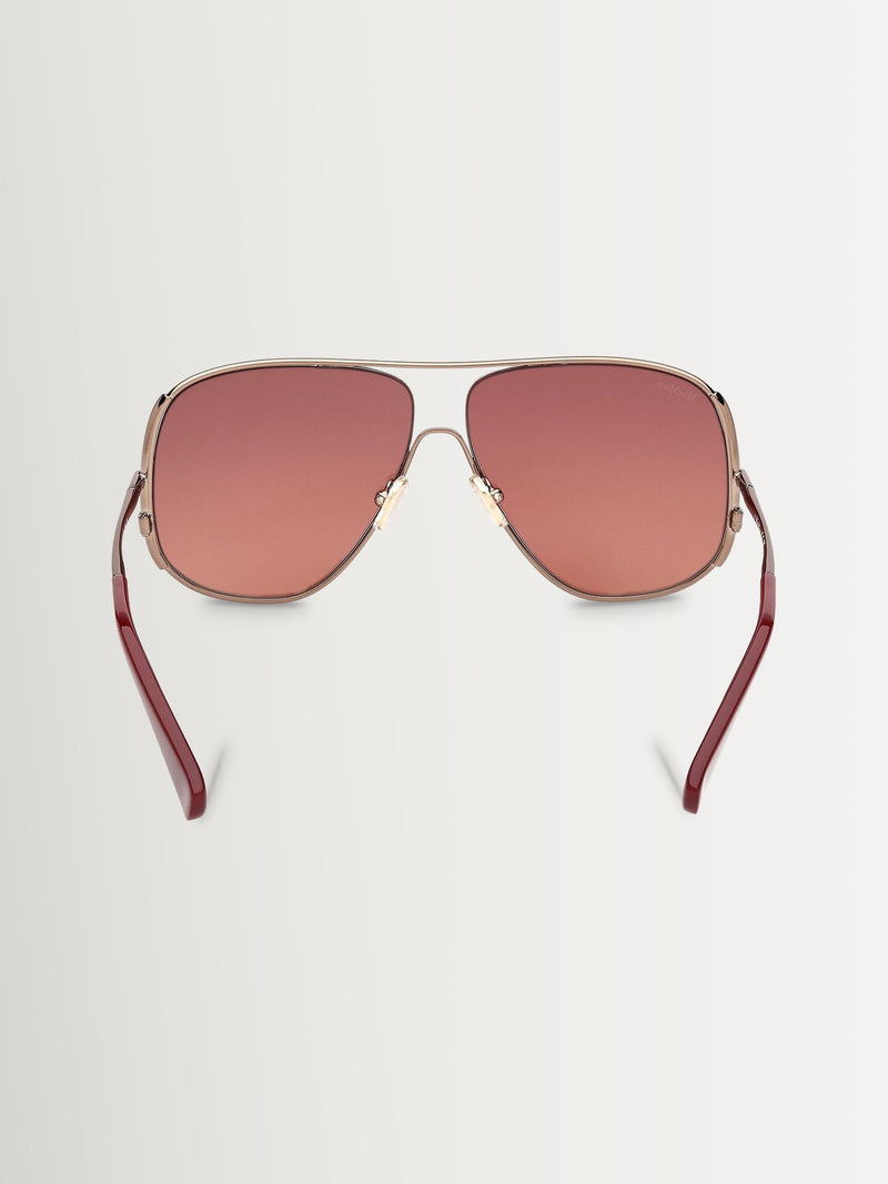 Max Mara gold metal sunglasses, butterfly design, imported from the UK