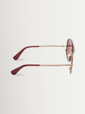 Max Mara gold metal sunglasses, butterfly design, imported from the UK