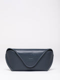 Lakeland Leather Black Flapover Leather Glasses Case