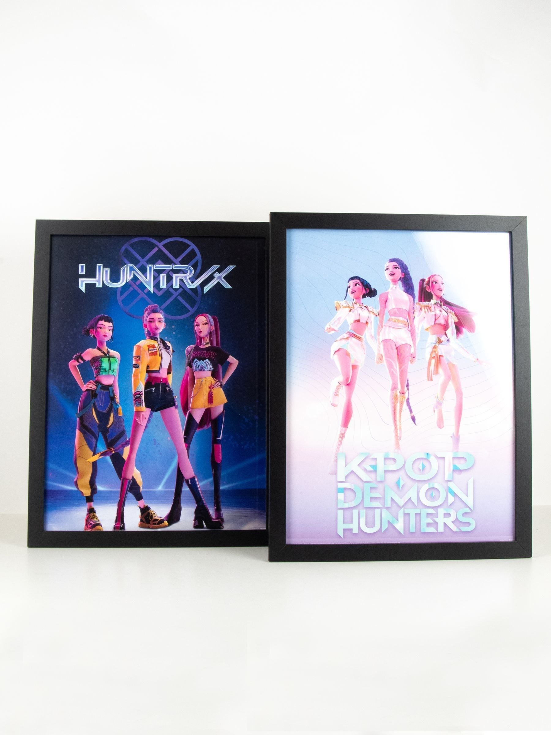 Pyramid International K-Pop demon hunter framed print bundle 45x43cm (British brand)