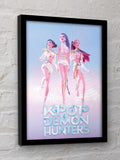 Pyramid International K-Pop demon hunter framed print bundle 45x43cm (British brand)