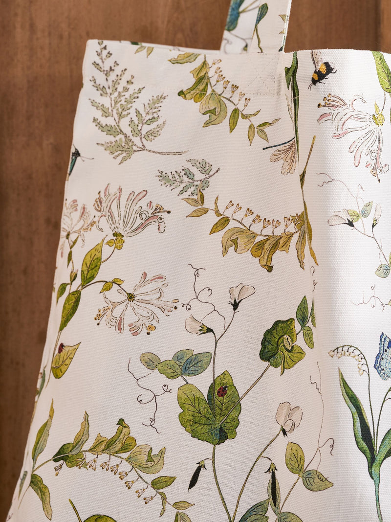 Sophie Allport off white wild floral tote bag (British brand)