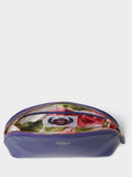 Osprey London Purple Tilly Leather Makeup Bag (British brand)