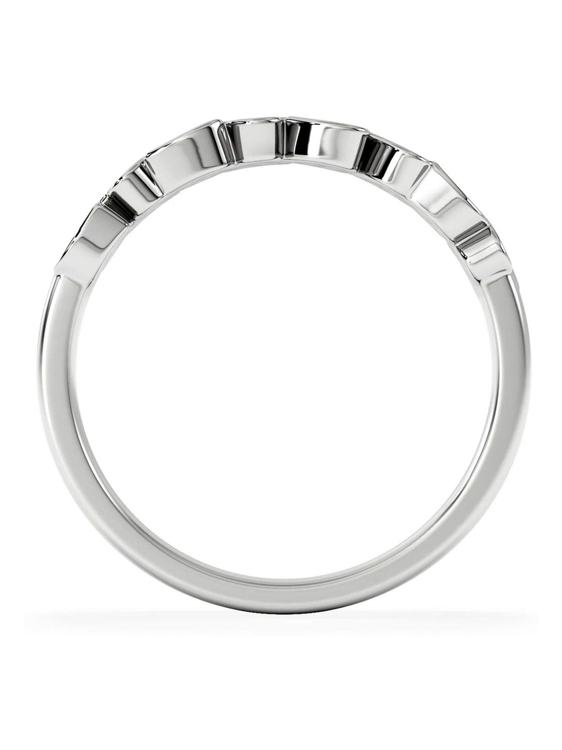 The Diamond Store heart half eternity ring 0.11ct lab diamond - British product