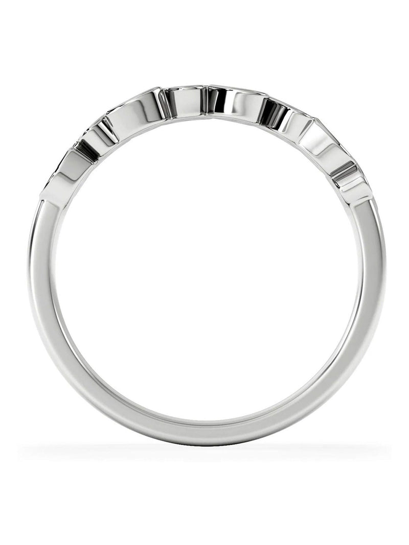 The Diamond Store heart half eternity ring 0.11ct lab diamond - British product
