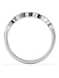 The Diamond Store heart half eternity ring 0.11ct lab diamond - British product