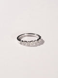 The Diamond Store heart half eternity ring 0.11ct lab diamond - British product