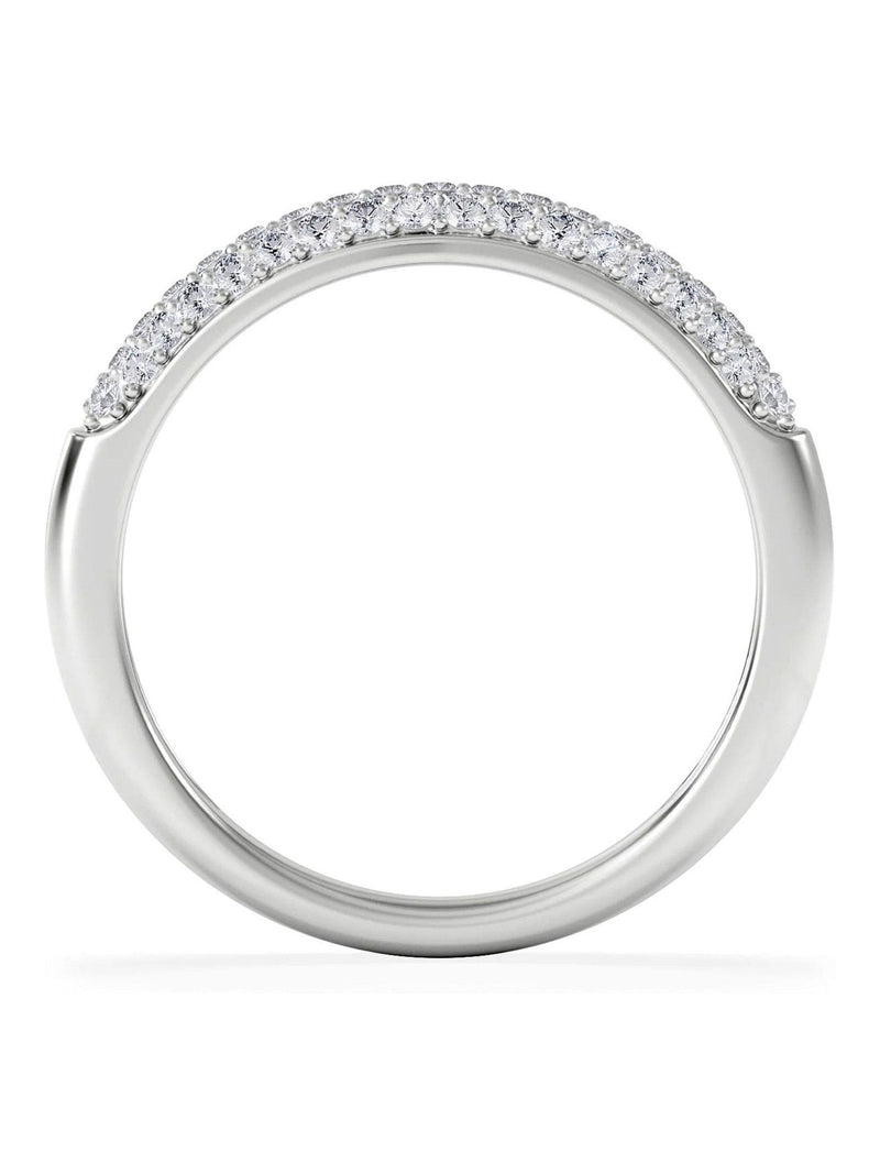The Diamond Store lab diamond micro pave half eternity ring, UK version