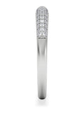 The Diamond Store lab diamond micro pave half eternity ring, UK version
