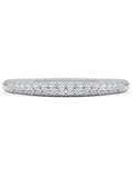 The Diamond Store lab diamond micro pave half eternity ring, UK version