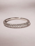 The Diamond Store lab diamond micro pave half eternity ring, UK version