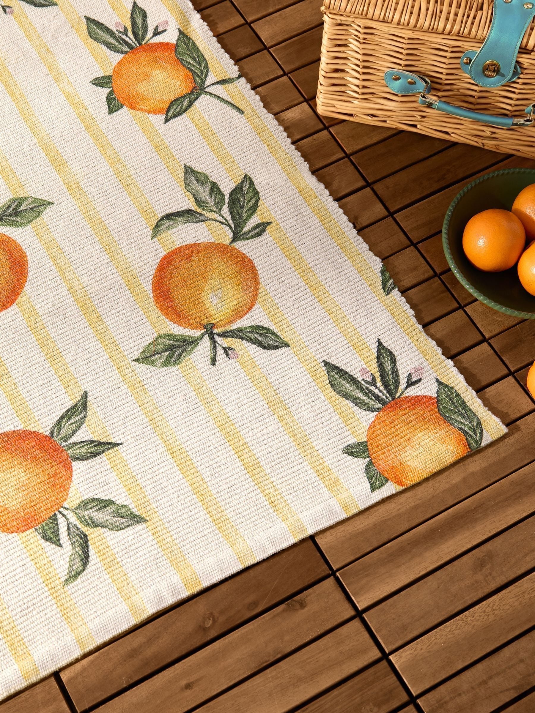 Furn Yellow Fruits Oranges rug 120x170cm (British brand)