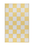 Furn outdoor rug yellow checkerboard 120x180cm (British brand)