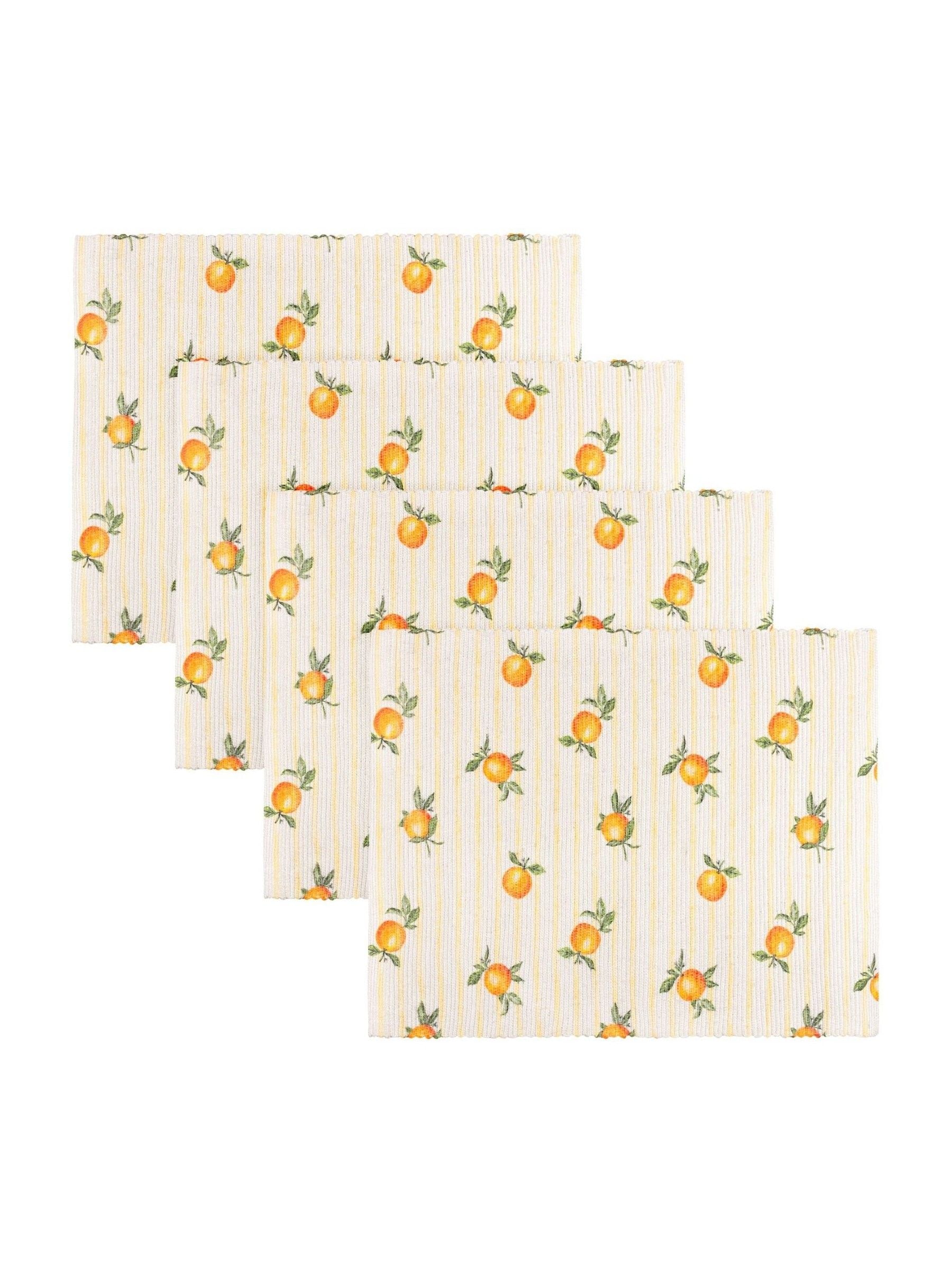 Furn set of 4 orange fruit placemats, imported from the UK