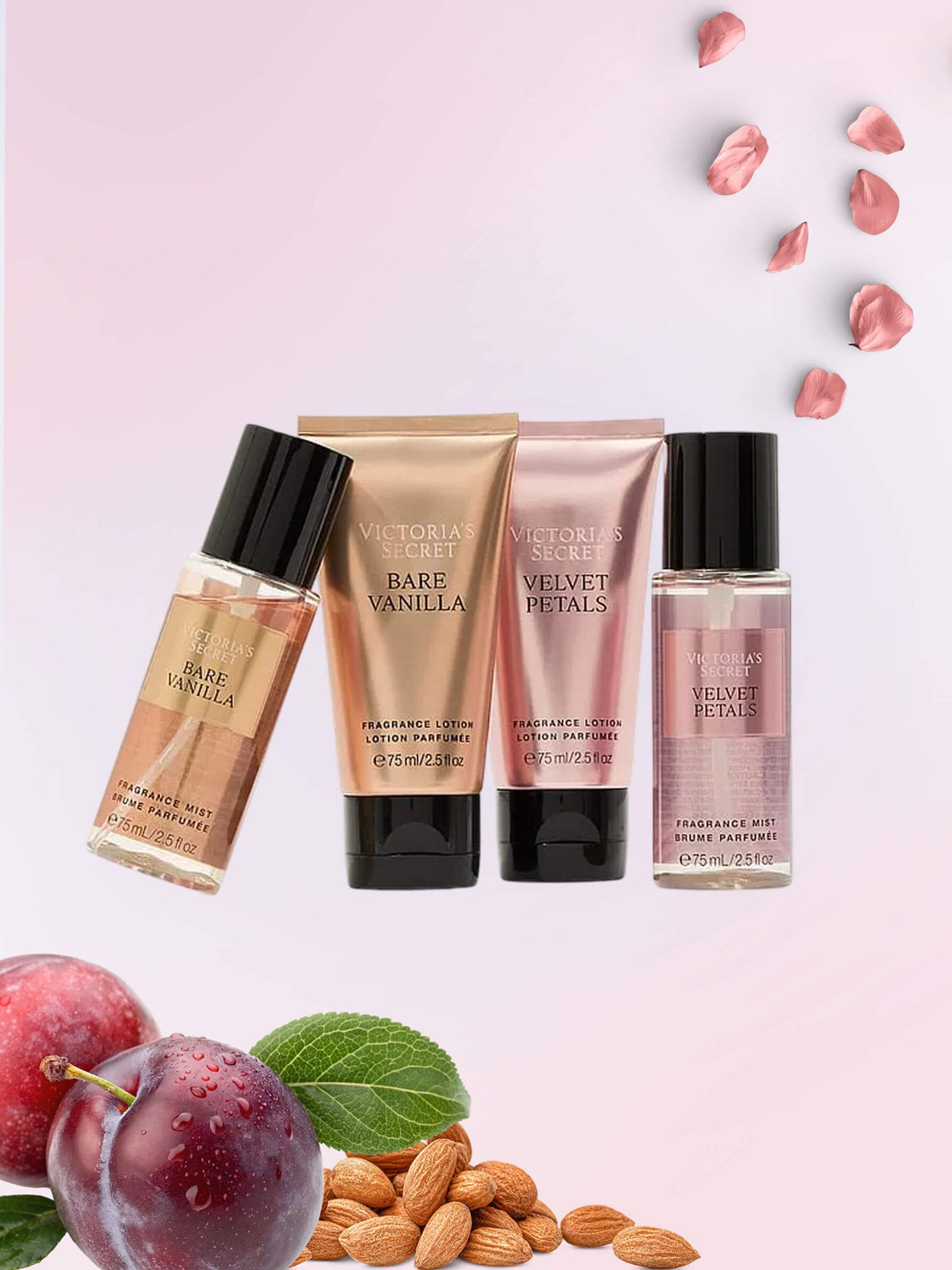 Victoria's Secret 4-piece assorted gift set 75 ml each - British product