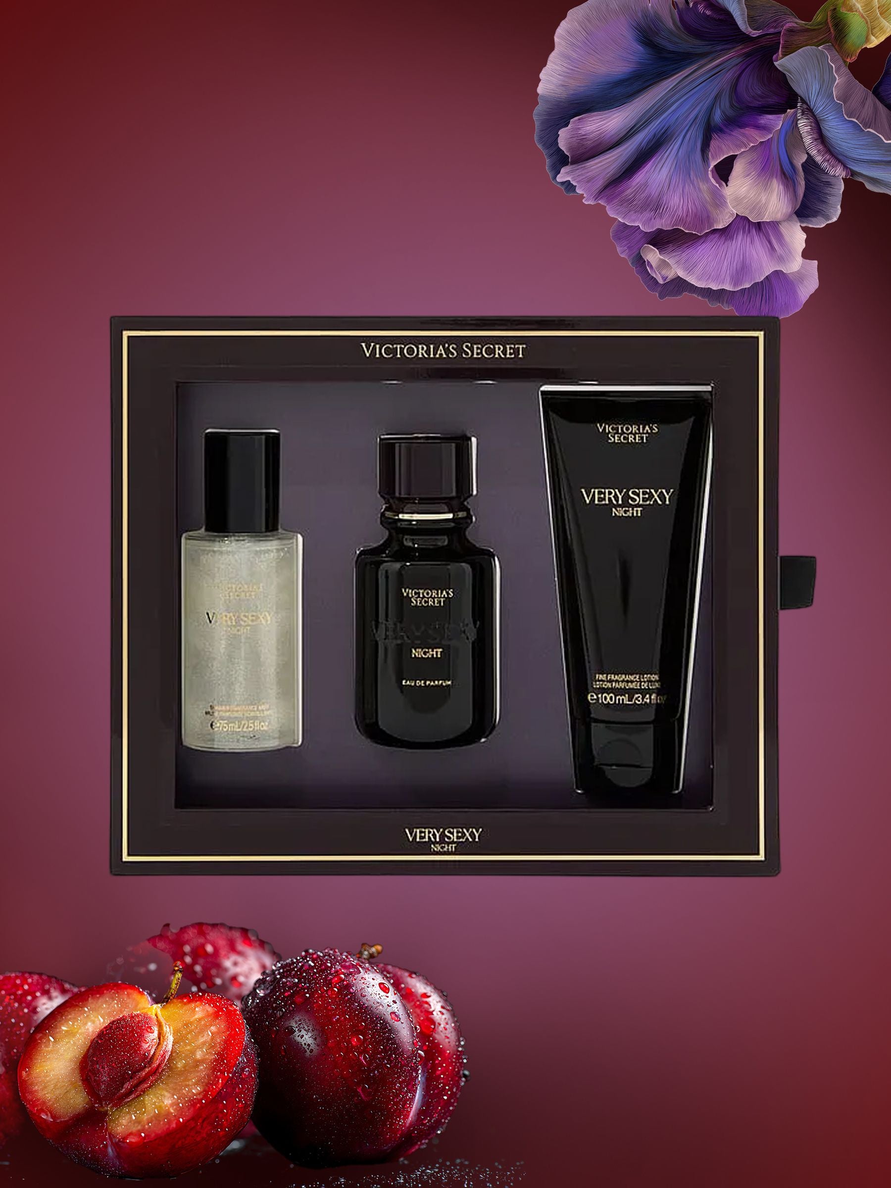 Victoria's Secret Very Sexy Night 3 Piece Gift Set