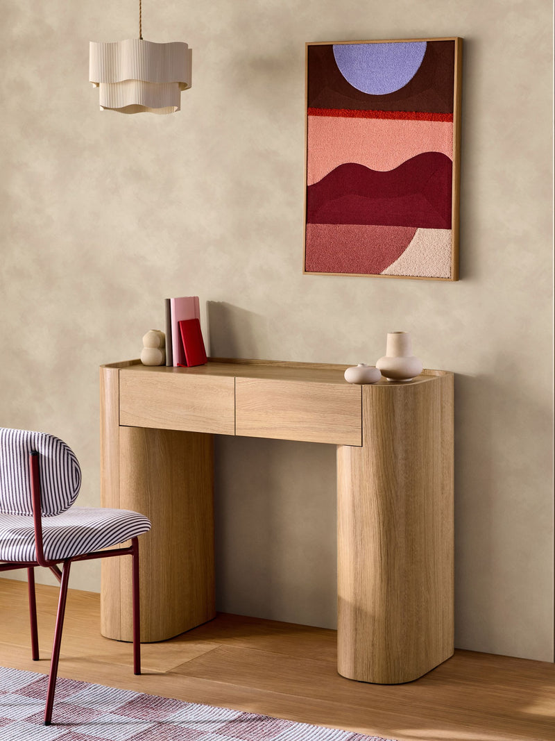 MADE.COM Blush Limewash Shae Wallpaper Sample A4