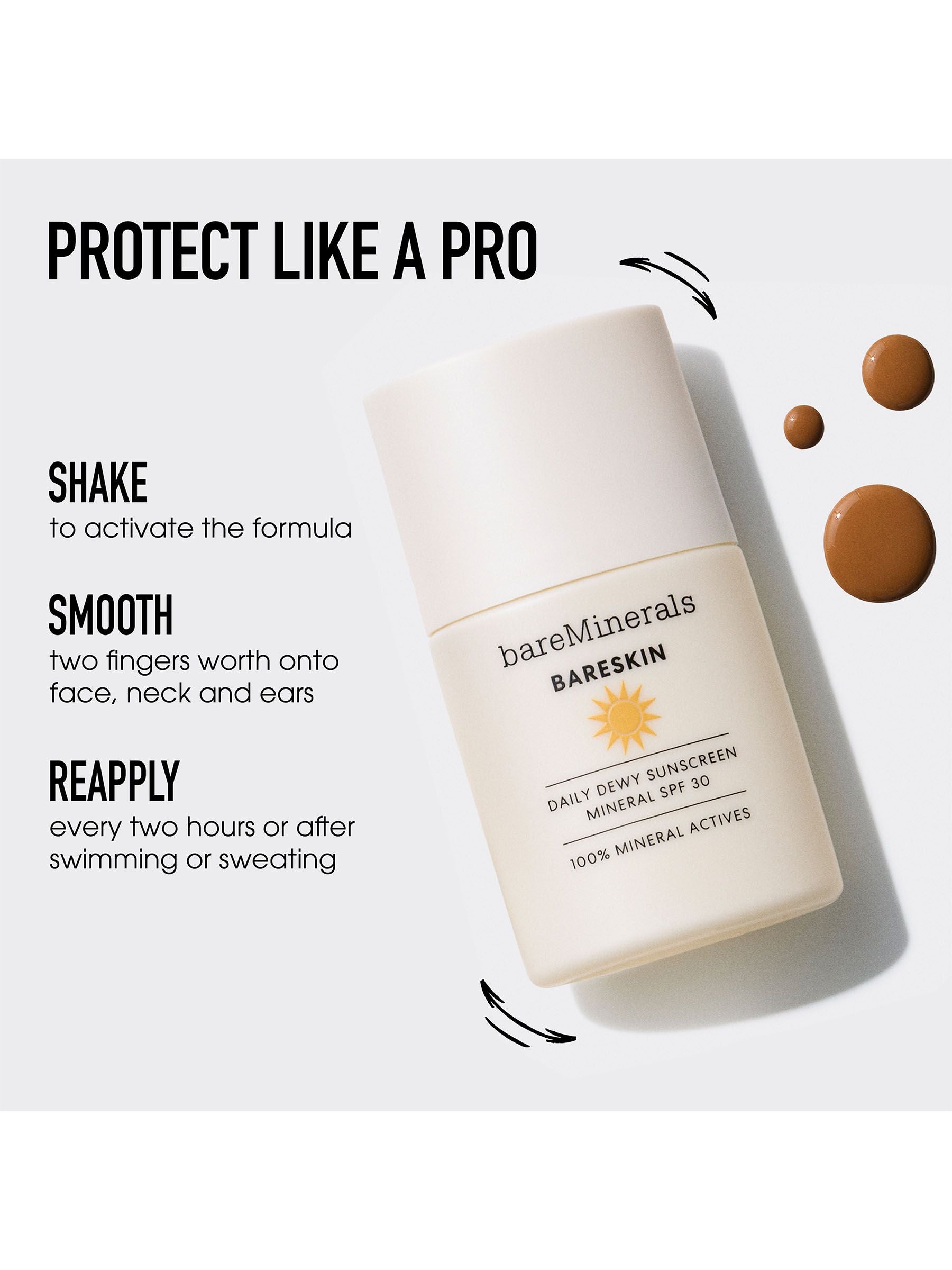 bareMinerals Daily Dewy sunscreen SPF 30, imported from the UK