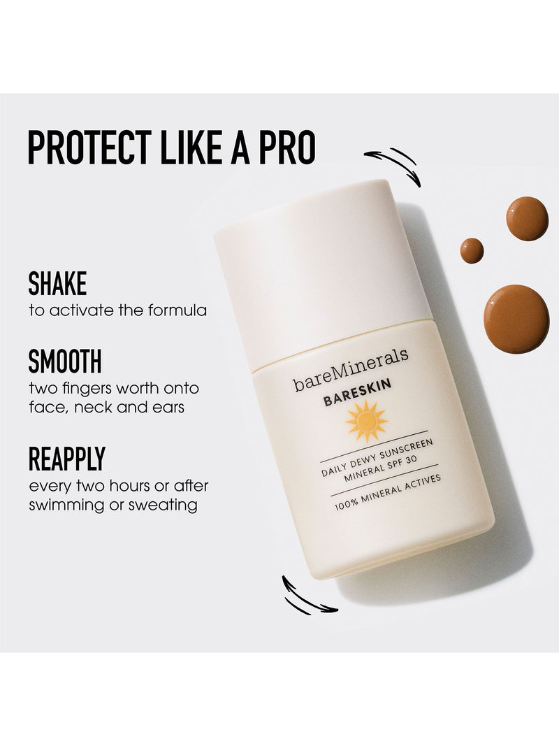 bareMinerals Daily Dewy sunscreen SPF 30, imported from the UK