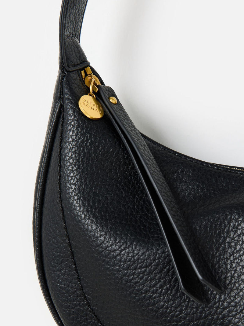 Oliver Bonas black sling crossbody bag 17cm (British brand)