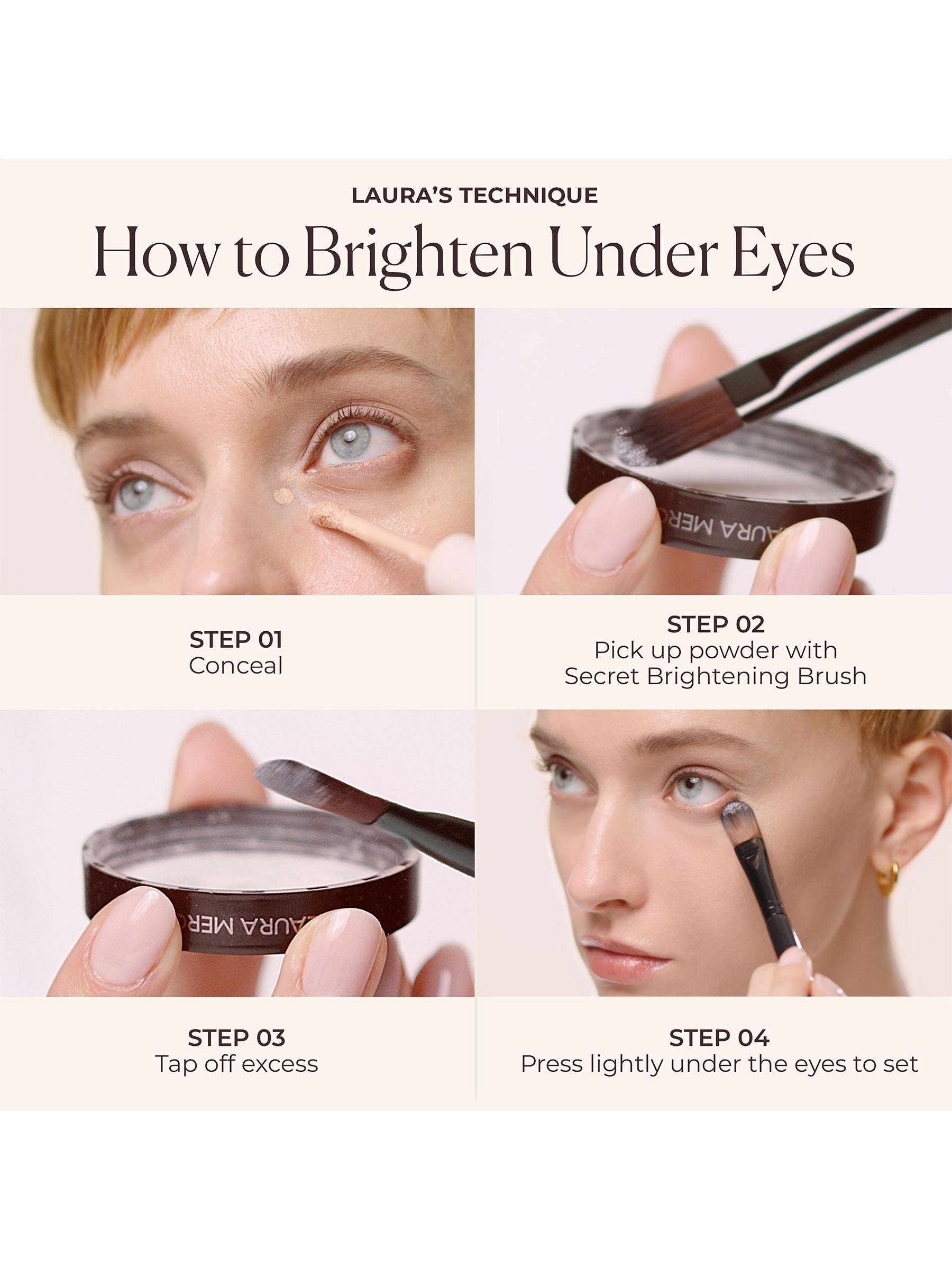 Laura Mercier Secret Brightening Powder Brush - British product