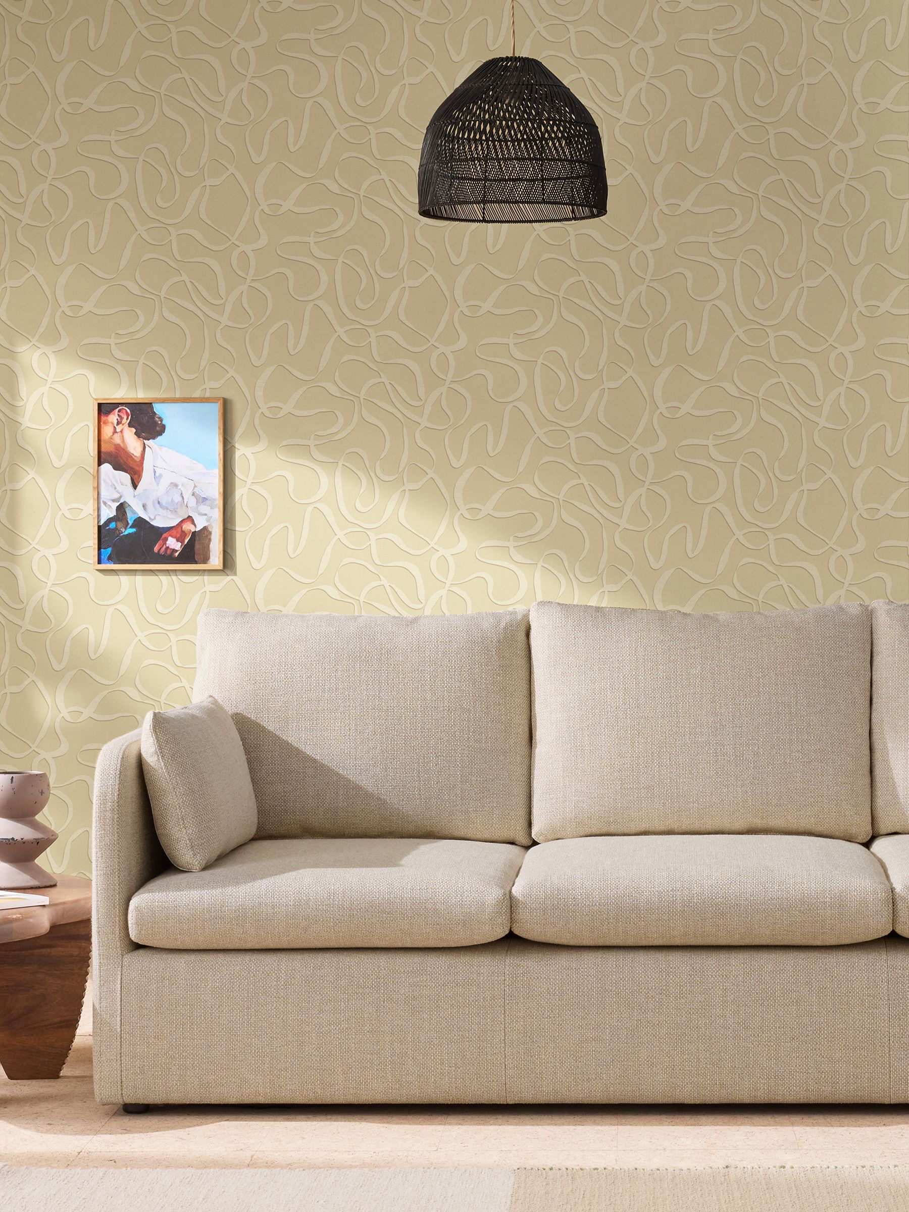 MADE.COM Varri Purple Wallpaper 10m Roll