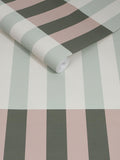 MADE.COM Green and Blush Terri wallpaper 10m roll, imported from the UK