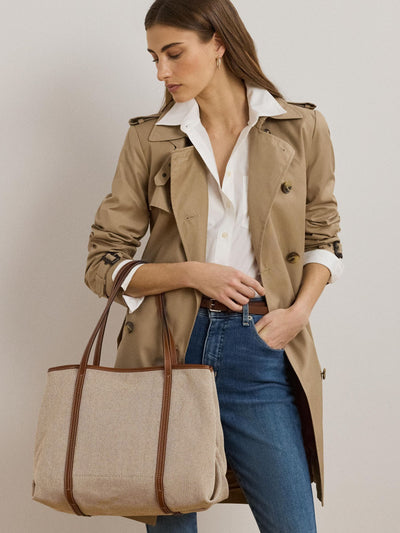 Next Lauren Ralph Lauren Natural Emerie Extra Large Tote- Buy online at McGrocer