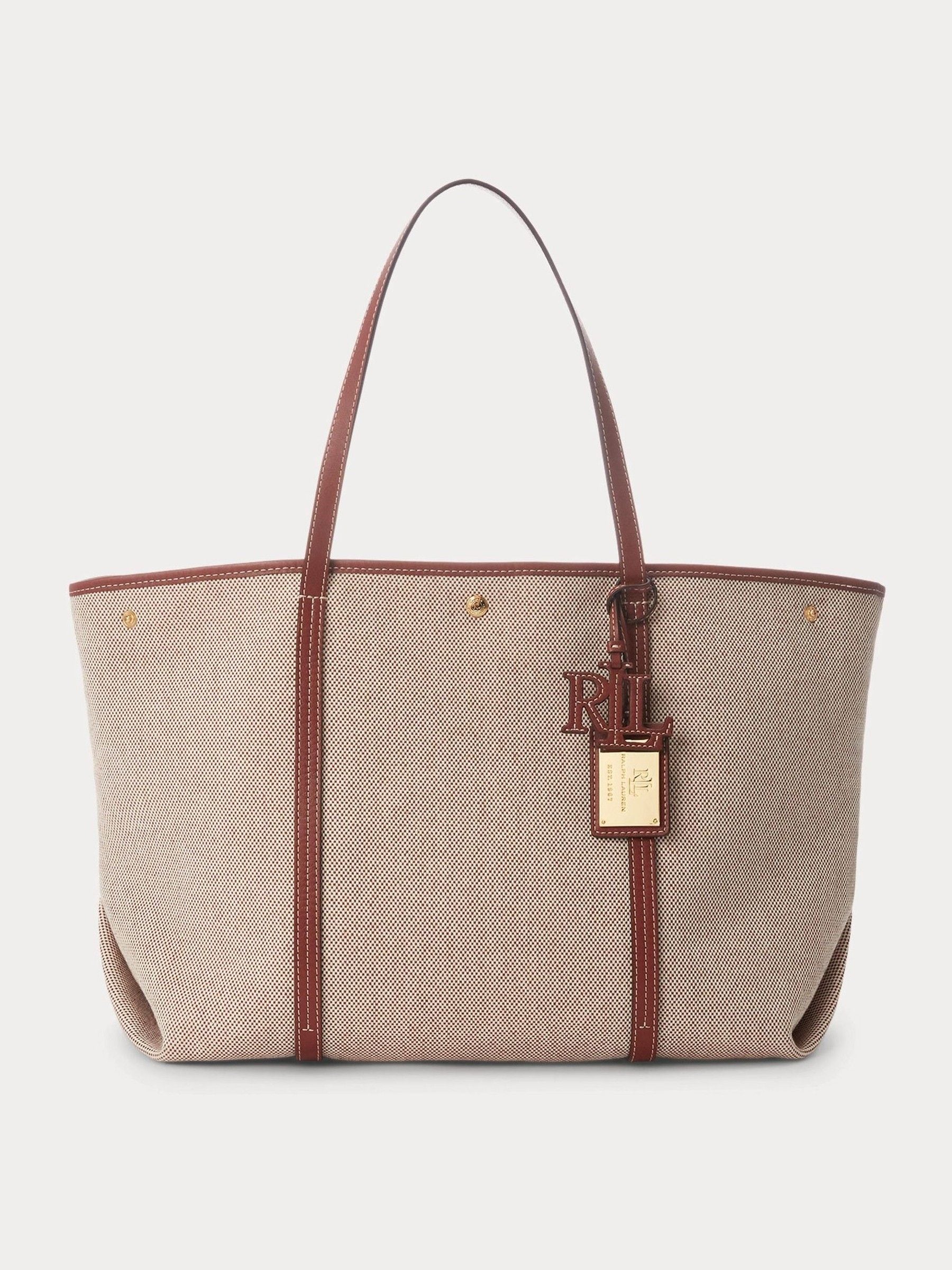 Lauren Ralph Lauren tote bag canvas leather (British brand)
