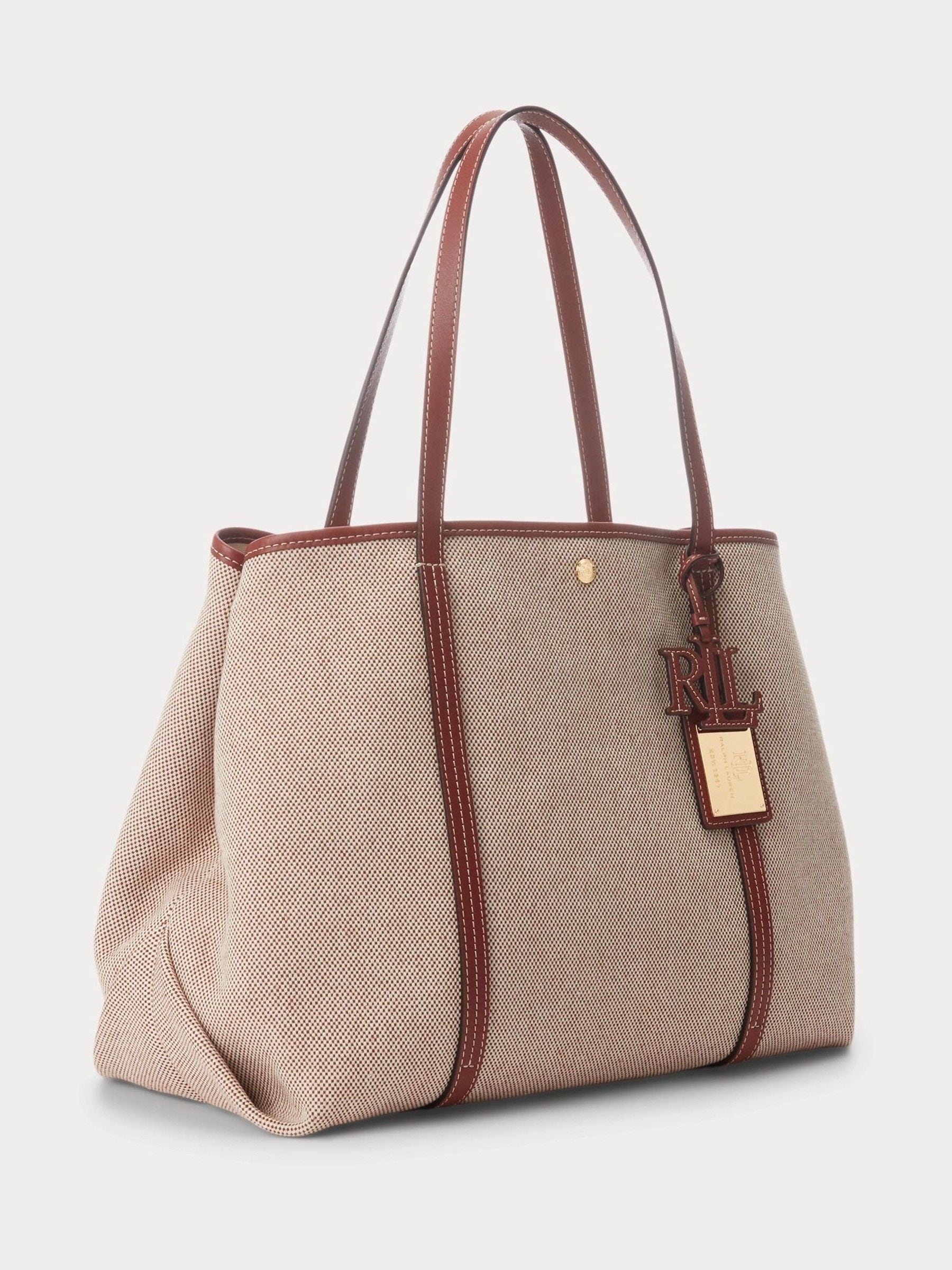 Lauren Ralph Lauren tote bag canvas leather (British brand)