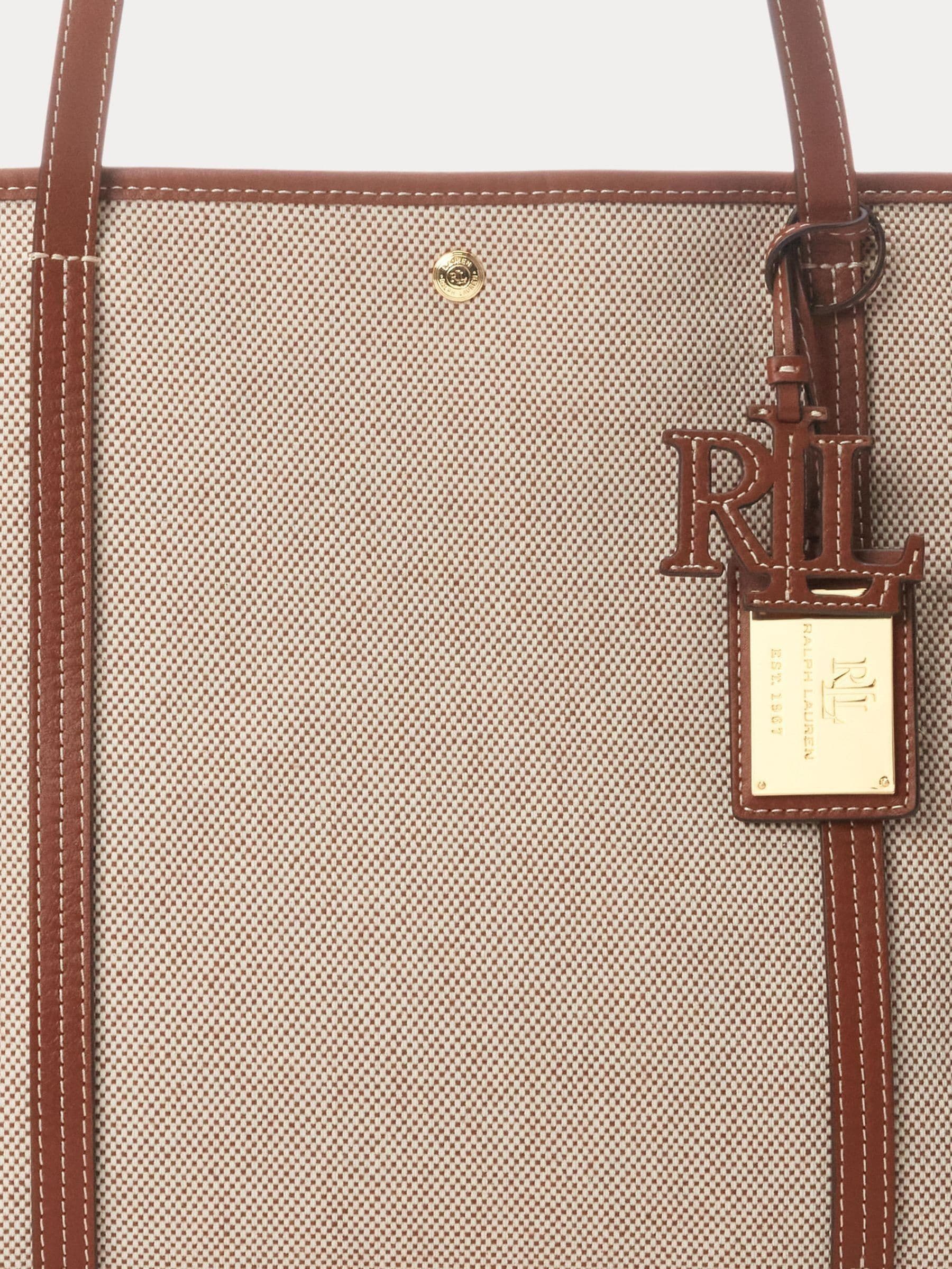 Lauren Ralph Lauren tote bag canvas leather (British brand)