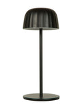 Searchlight black outdoor rechargeable table lamp - British product