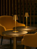Searchlight 2 Pack Brass Hardy Rechargeable Table Lamp