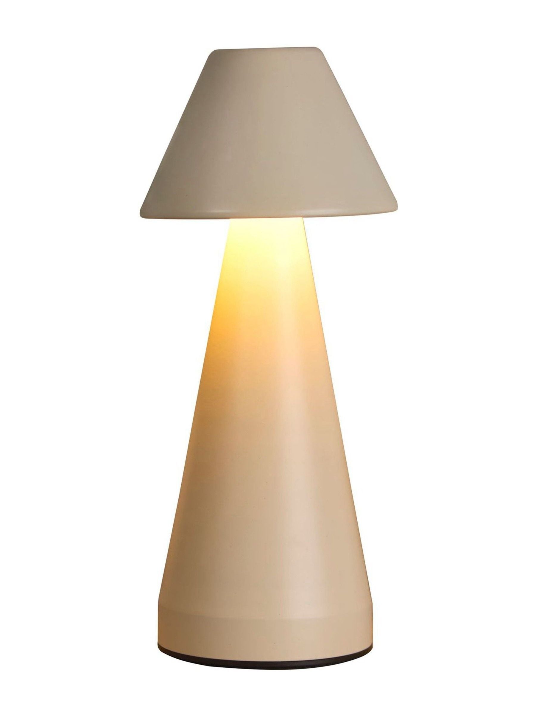 Searchlight cream mushroom rechargeable table lamp 2 pack - British product