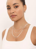 Mint Velvet gold tone triple layered necklace, UK version