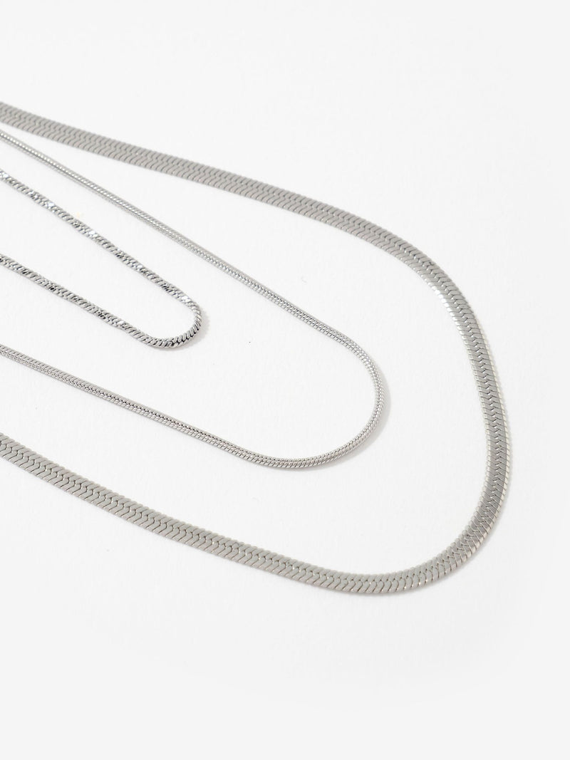 Mint Velvet gold tone triple layered necklace, UK version