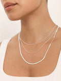 Mint Velvet gold tone triple layered necklace, UK version
