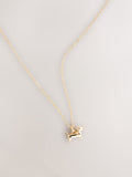 Gold tone sausage dog pendant necklace (British brand)
