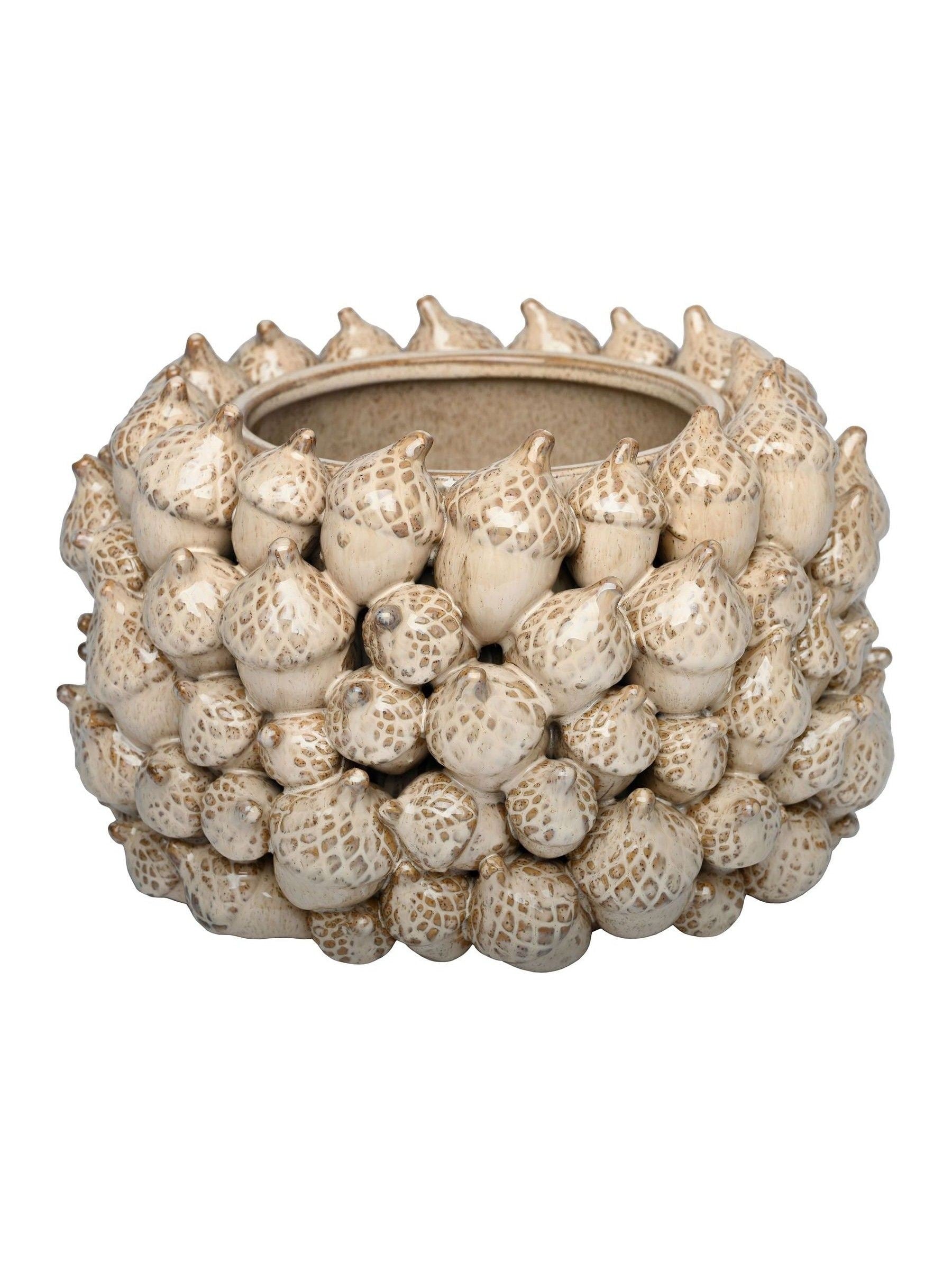 Libra Interiors cream acorn cluster planter, UK version
