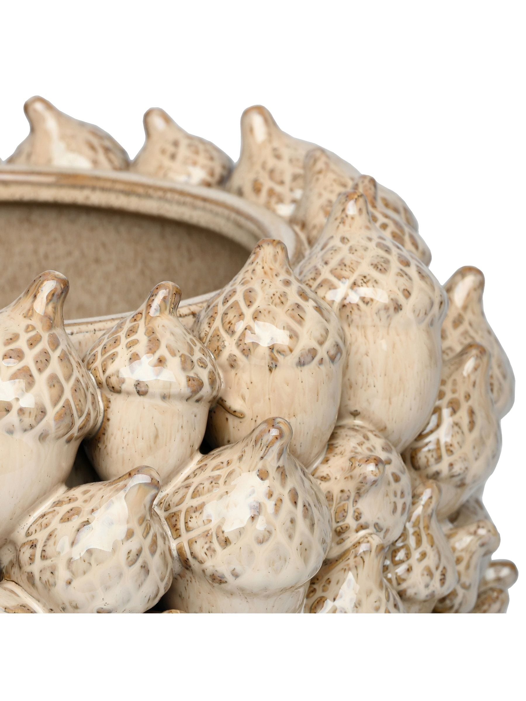 Libra Interiors cream acorn cluster planter, UK version