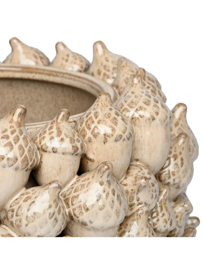Libra Interiors cream acorn cluster planter, UK version