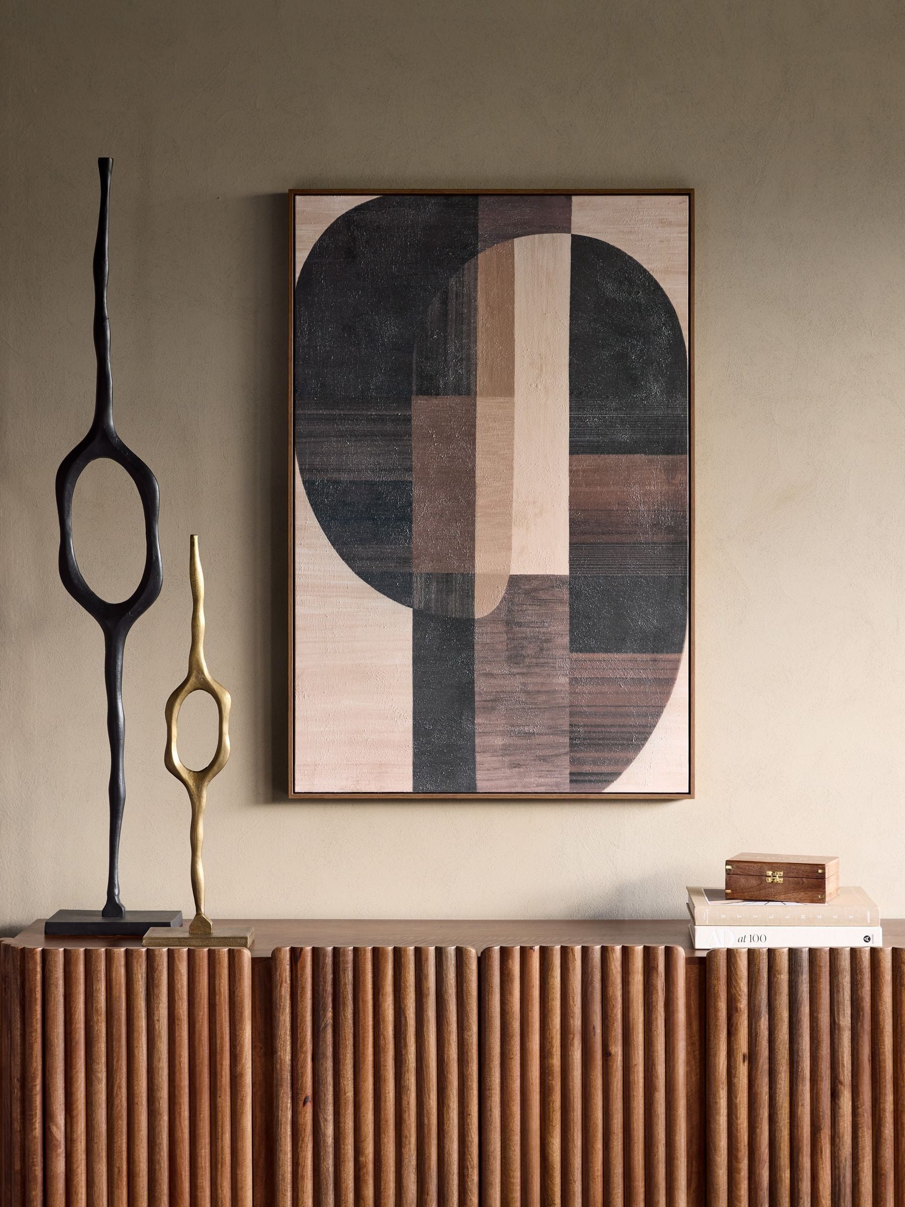 Libra Interiors Woodbridge large black sculpture, UK version